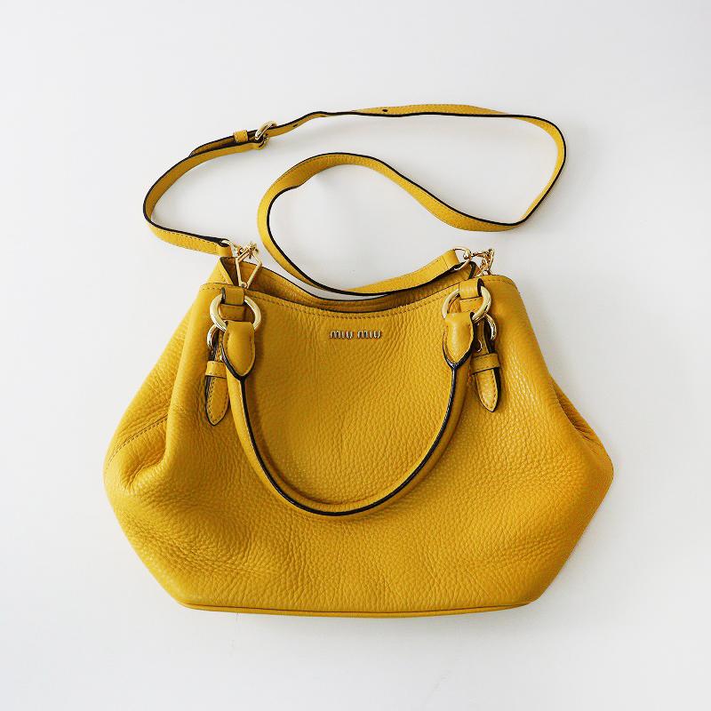 miu 良品 ミュウミュウ MIUMIU VITELLO PHENIX ヴィッテロ 