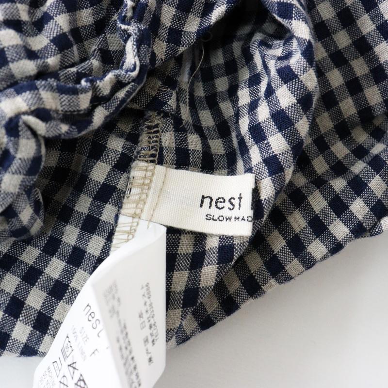 限定アイテム 2025SS ネストローブ nest Robe リネンギンガムウィング 