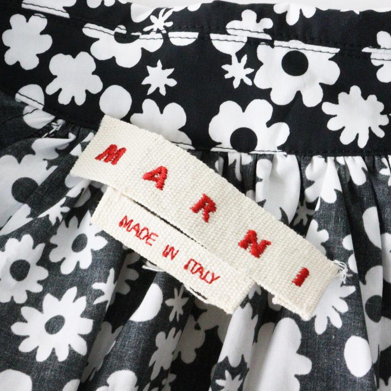 MARNI JPタグ 2025SS マルニ ギャザースリーブフラワー