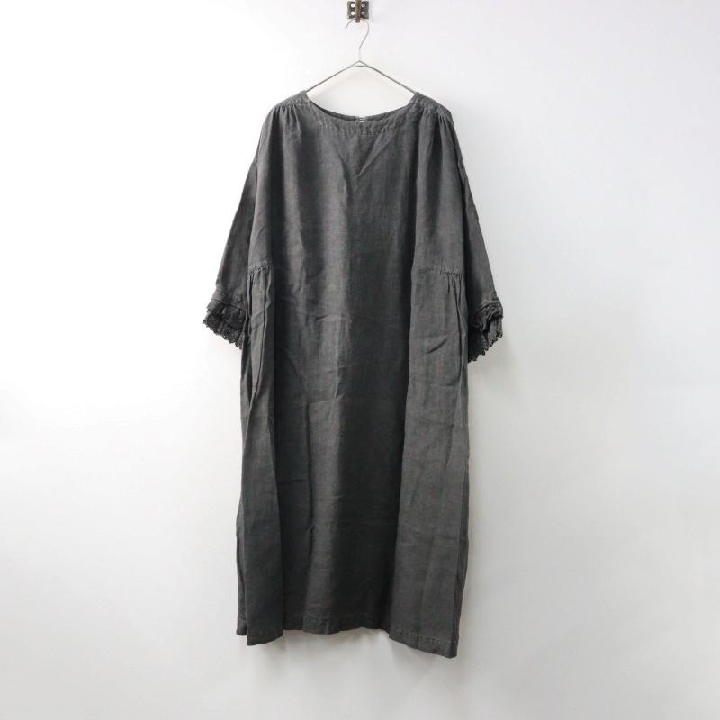 2025SS 今季 ネストローブ nest Robe リネン備長炭染めレイヤード  