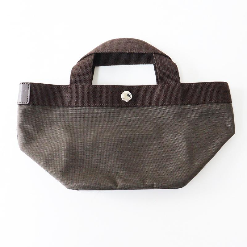 エルベシャプリエコーデュラ舟型トート(S) 701C グレー×ブラウン