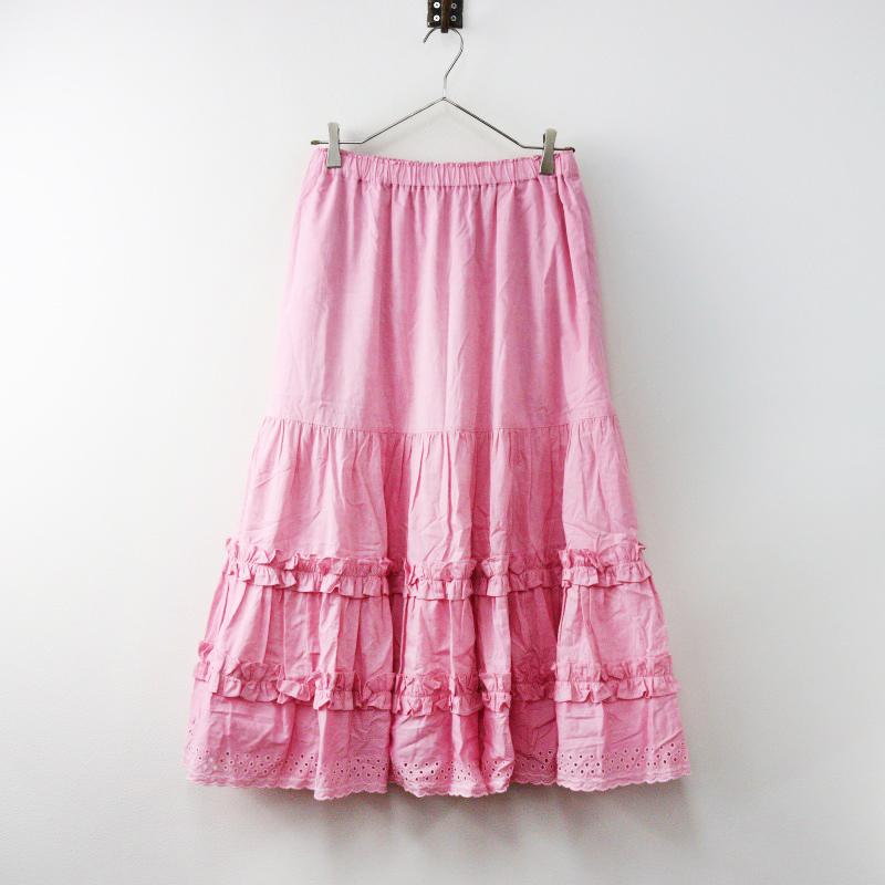 極美品 ジェーンマープル Jane Marple Dots-lace ティアードスカート M
