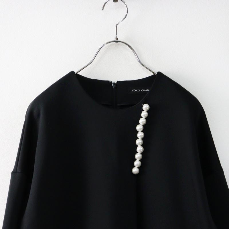 美品 ヨーコチャン YOKO CHAN ストレッチ パールワンピース