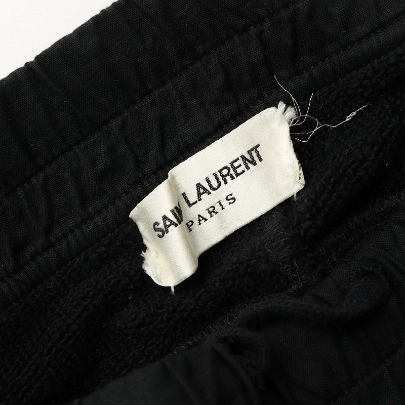 JPタグ 2023年 サンローランパリ Saint Laurent PARIS 683210 ドローコードコットンスウェットロングパンツ XS┃ブラック【2400014574395】 JPタグ 2023年 サンローランパリ Saint Laurent PARIS 683210 ドロー