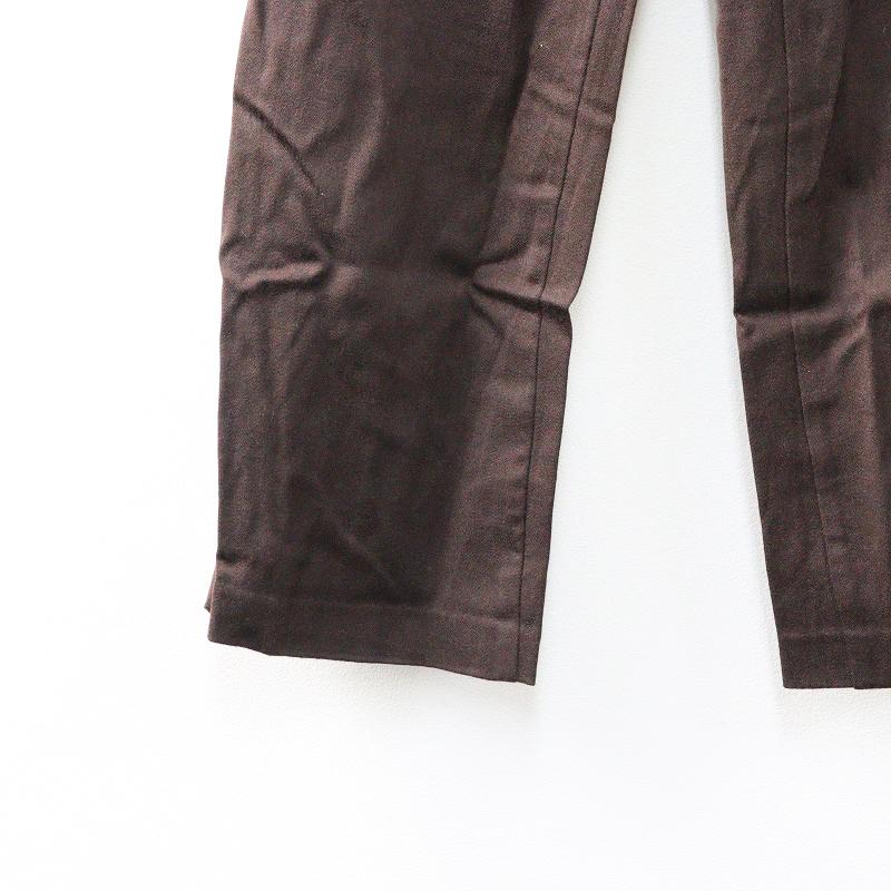 L'Appartement アパルトモン Side Zip Pants ブラウン 【公式通販】