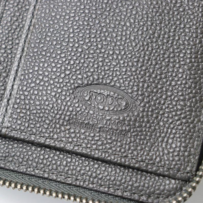 トッズ TOD'S ラウンドファスナー レザーロングウォレット