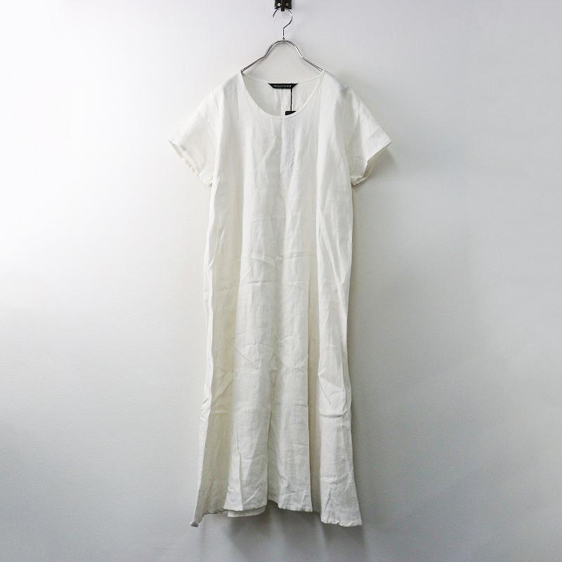 mizuiroindホワイト 半袖 チュニック 美品 ミズイロインド mizuiro ind 
