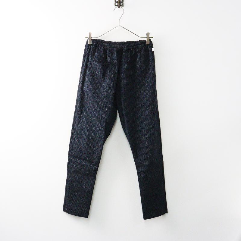 美品 うなぎの寝床 Farmers' MONPE 文人絣 もんぺパンツ S＼ネイビー