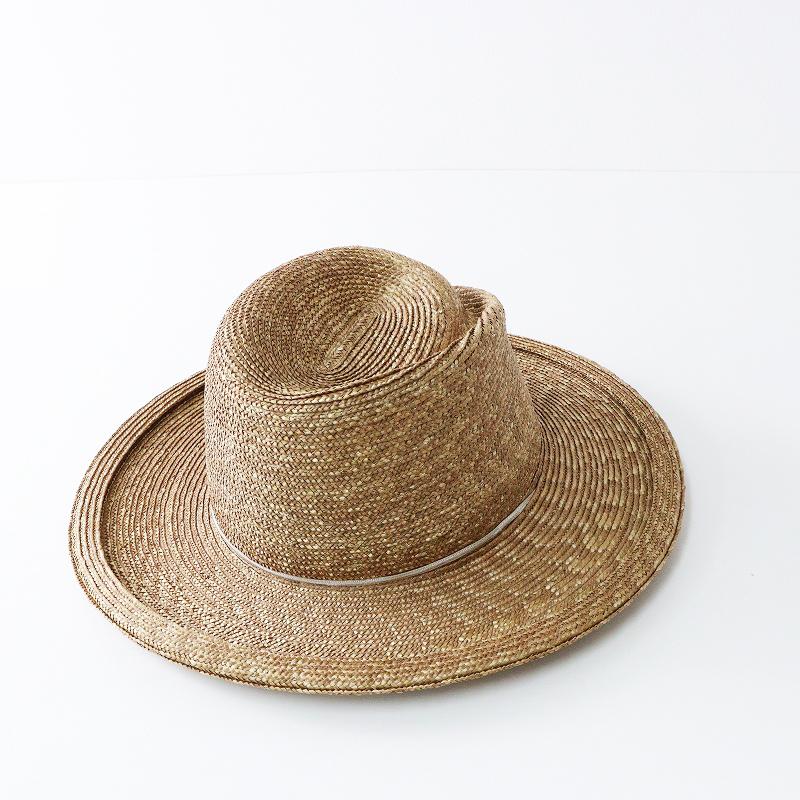 美品 チサキ chisaki TOSS ストローハット 1＼ベージュ 麦わら帽子