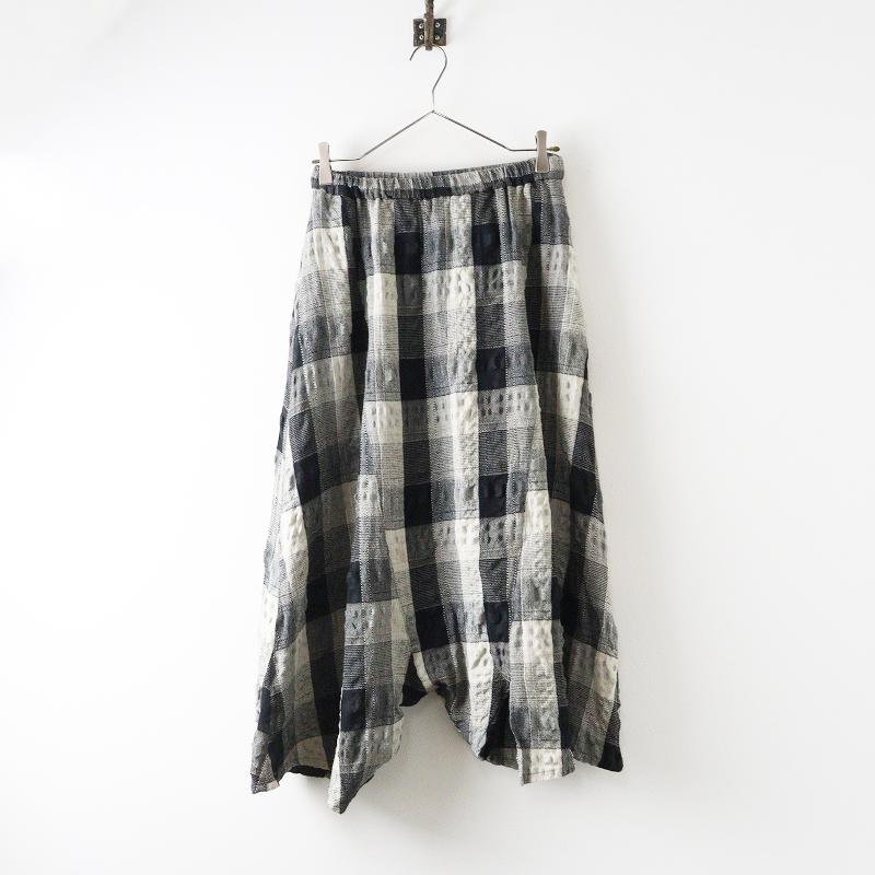 センソユニコ 慈雨 ジウ Sensounico チェックアシンメトリーサルエル