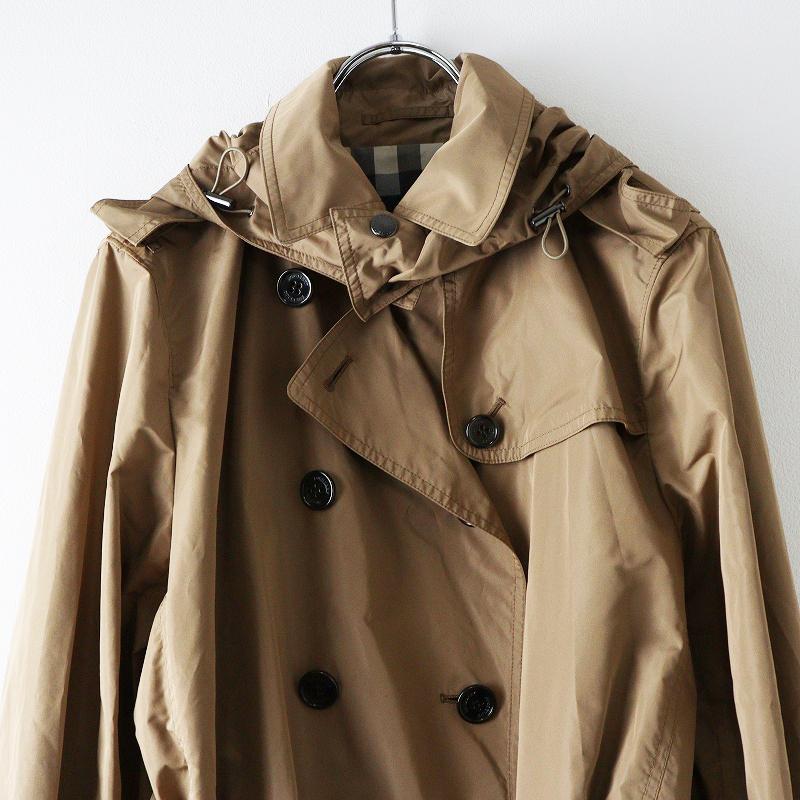 美品◇BURBERRY LONDON◇ライナー付トレンチコート カシミヤ混玉虫色