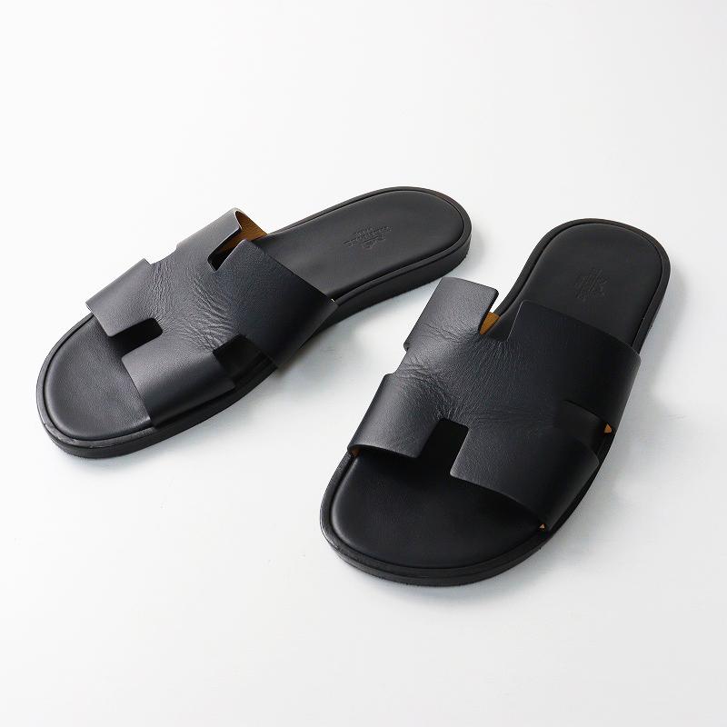 HERMES（エルメス） 定番 メンズ イズミール Hモチーフ レザーサンダル