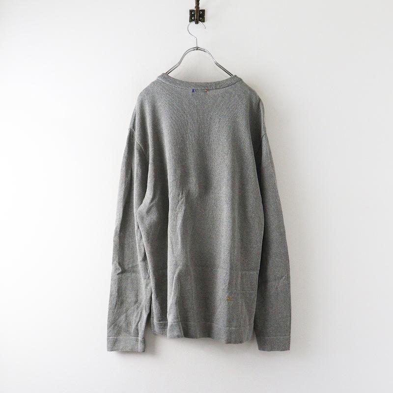 SDL45Rフォーティーファイブアールニットセーター綿100%グレー