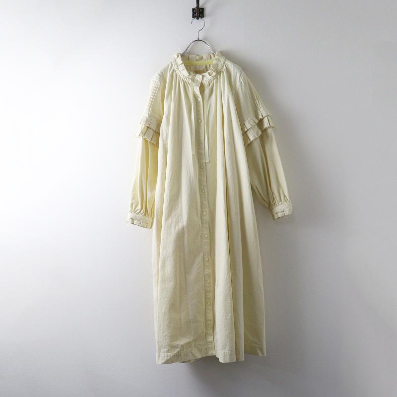 極美品 2024 ピンクハウス PINK HOUSE タックデニムリボンワンピース