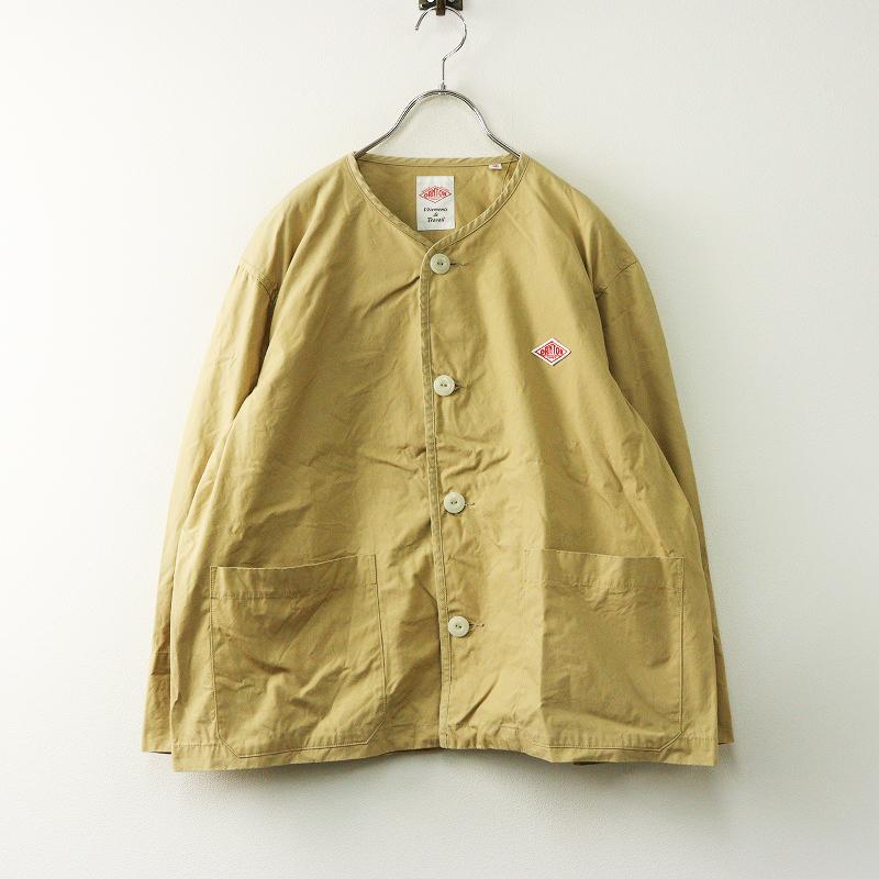 ダントン DANTON ノーカラー ジャケット ｜ベージュ 羽織り アウター