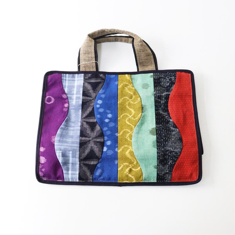 未使用 ギエモン 儀右衛門 儀右ヱ門 久留米絣 立涌文 トートバッグ