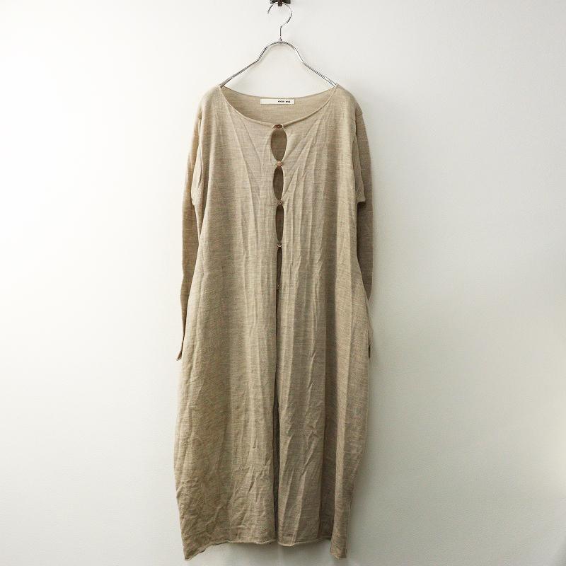 美品 エヴァムエヴァ evam eva カシミヤシルクウール ポケット付き