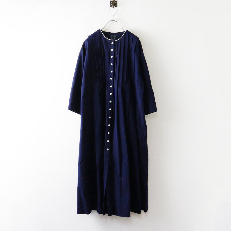 ミナペルホネン marguerite 長袖 ドルマントップス 総柄 綿麻 38 楽天