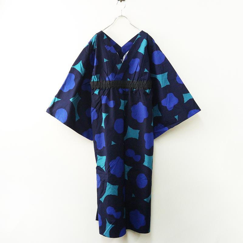 SOU・SOU（ソウソウ） 美品 京都 行 一つ身 可憐 かれん S 紺色┃和服 