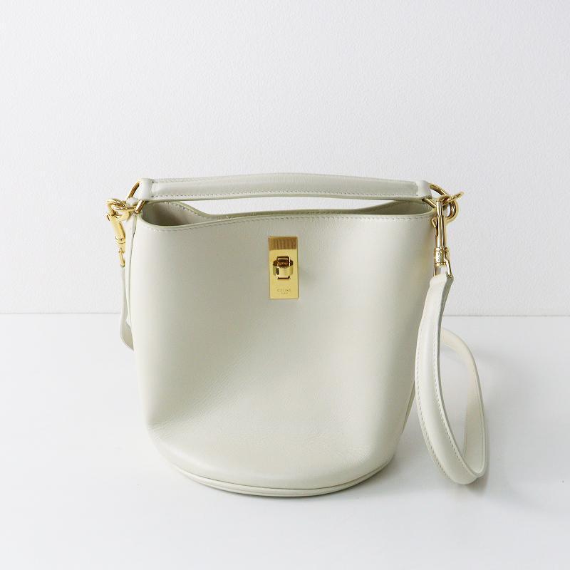 CELINE（セリーヌ） 良品 ティーン バケット16 レザー ハンドバッグ 