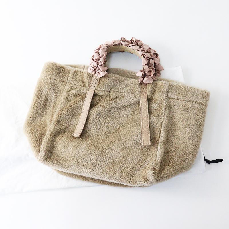 LUDLOW（ラドロー） グレープハンドル エコファー トートバッグ