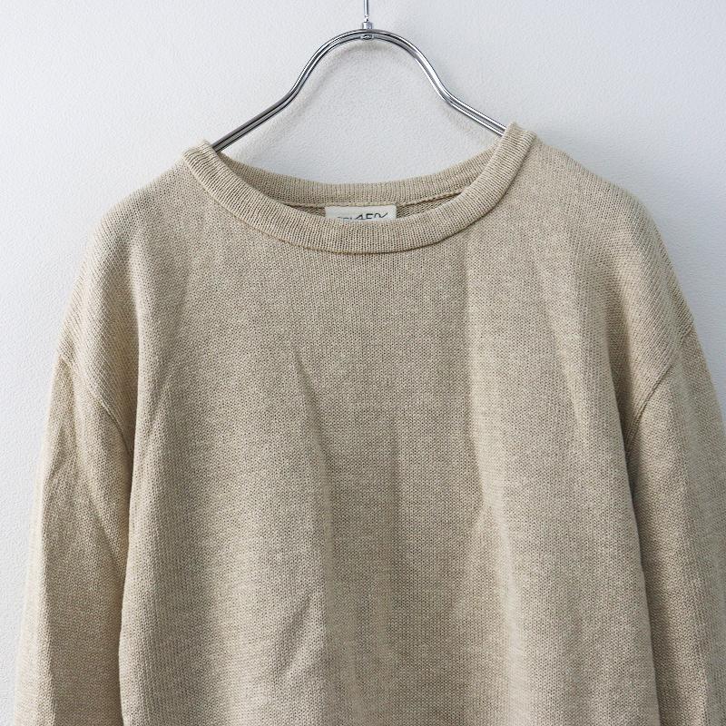 美品 定価3.9万 2025SS 45R 45rpm フォーティファイブアール ギマニットソーの908長袖Tシャツ 3＼ベージュ プルオーバー【2400014764543】 美品 定価3.9万 2025SS 45R 45rpm フォーティファイブアール ギマ