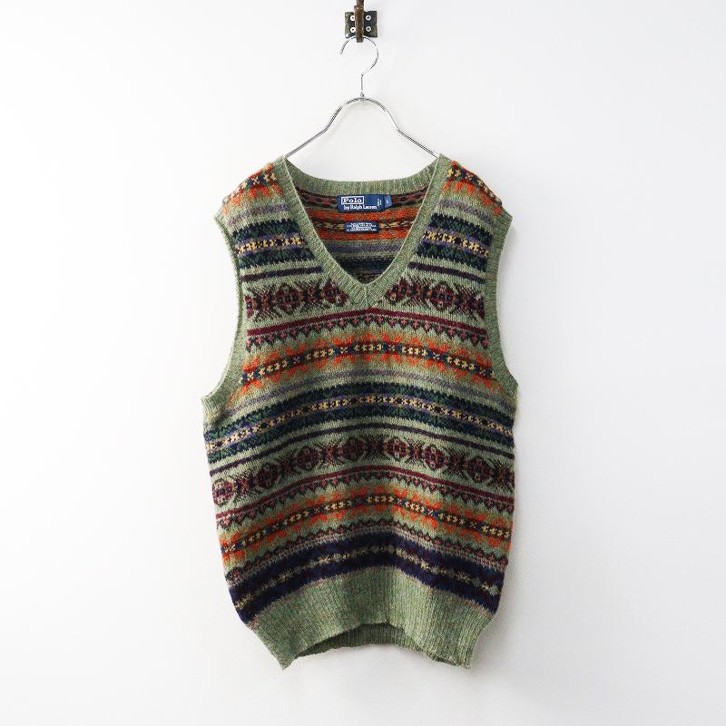 超希少 90s ラルフローレン ポロ カントリー ベスト ジレ ウール 超