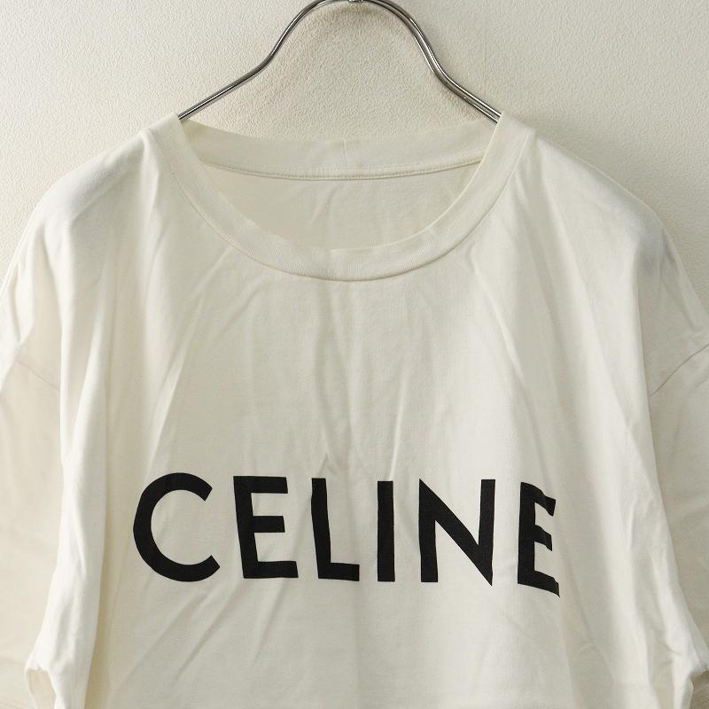 CELINE（セリーヌ） 【セール】セリーヌ ロゴ クルーネック Tシャツ XS