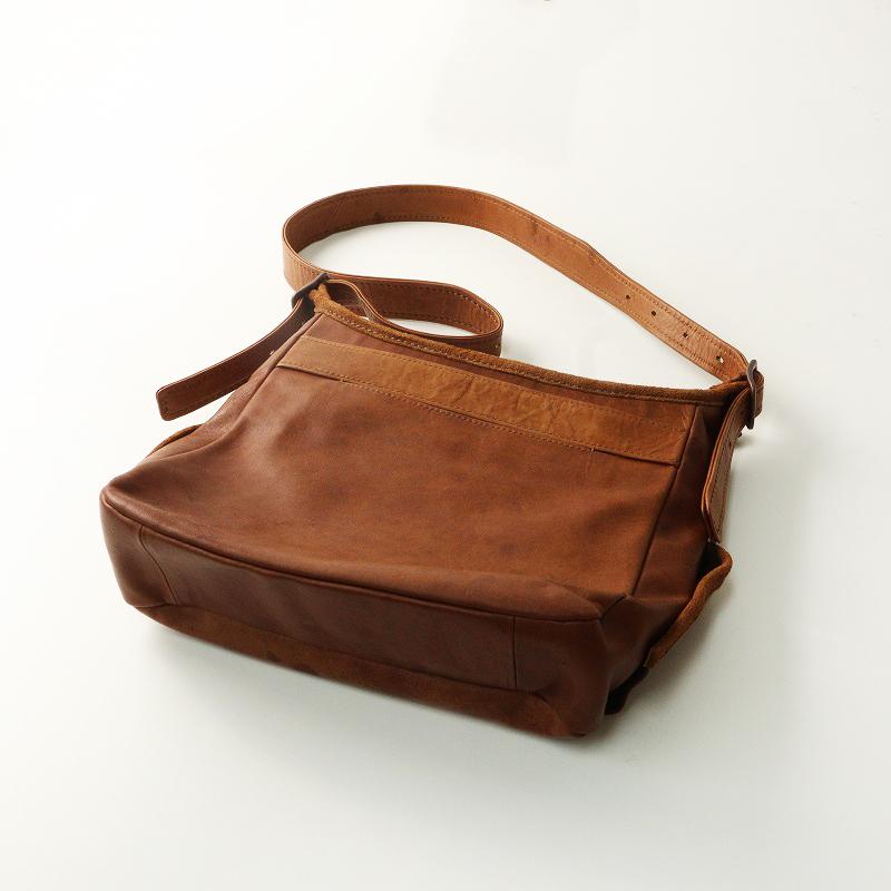 極美品 定価7.9万 ゲンテン genten ホースレザーバッグB5ショルダー 