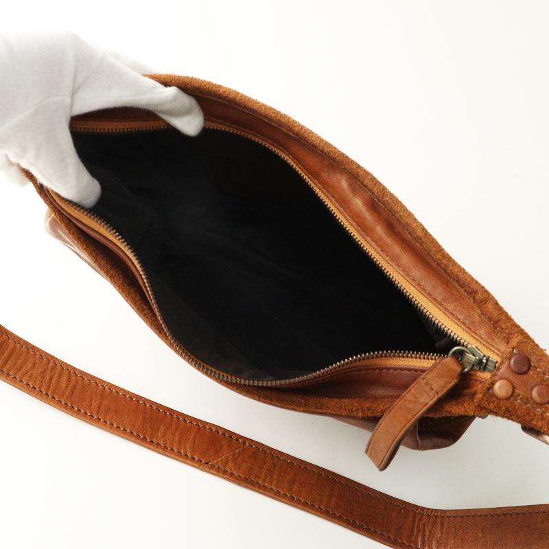 極美品 定価7.9万 ゲンテン genten ホースレザーバッグB5ショルダー 
