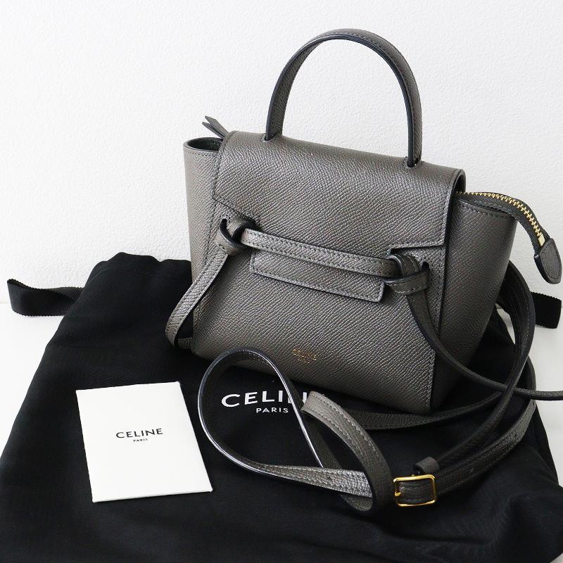 セリーヌ　ベルトバッグ　ピコ　黒 CELINE（セリーヌ） 【期間限定価格】セリーヌ ピコ ベルトバッグ