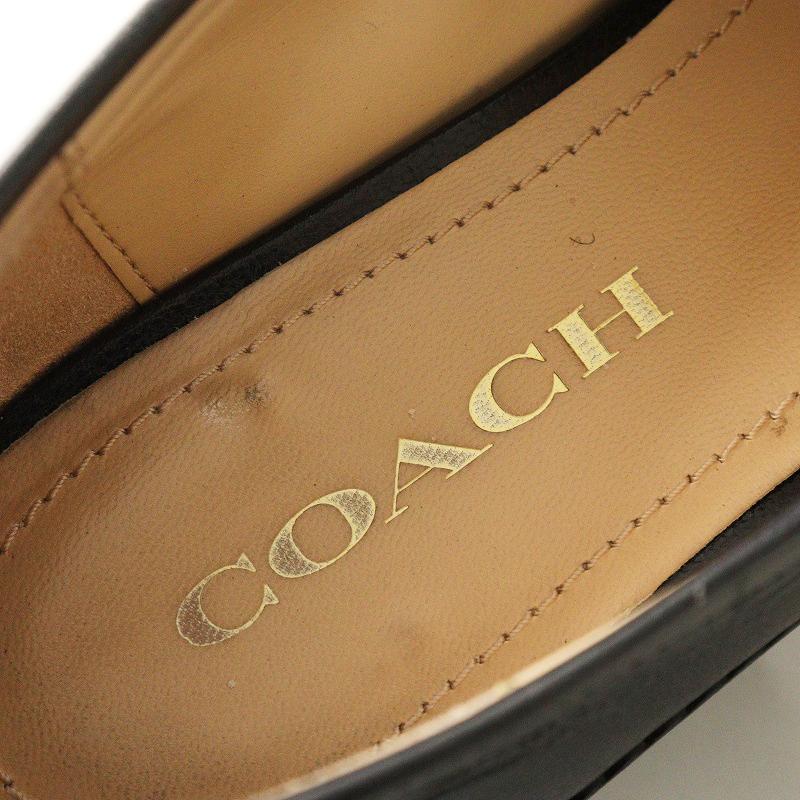 COACH（コーチ） CB990 リア ローファー 24cm｜ブラック シューズ 本革