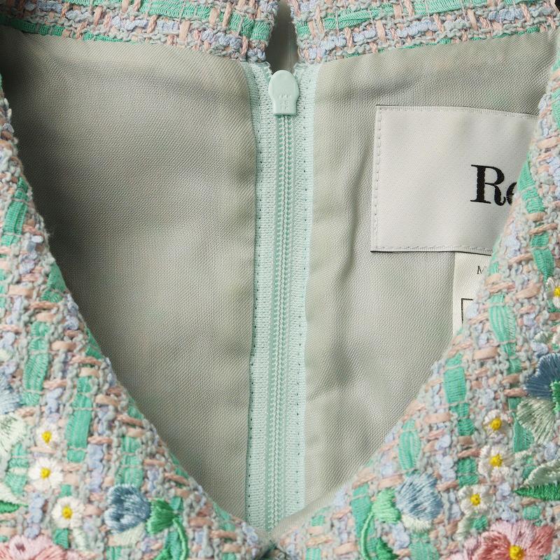 良品 定価154000円 2023年 ルネ Rene 襟フラワー刺繍 ノースリーブ