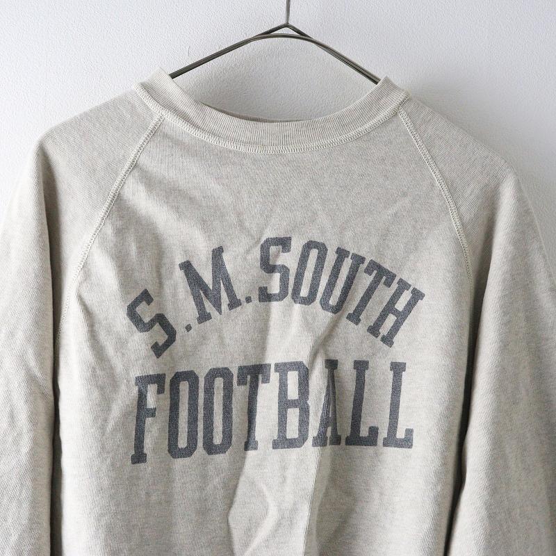 ハグオーワー　レミレリーフ　フットボール長袖Tシャツ グレー　未使用 ハグオーワー レミレリーフ フットボール長袖Tシャツ グレー 未使用
