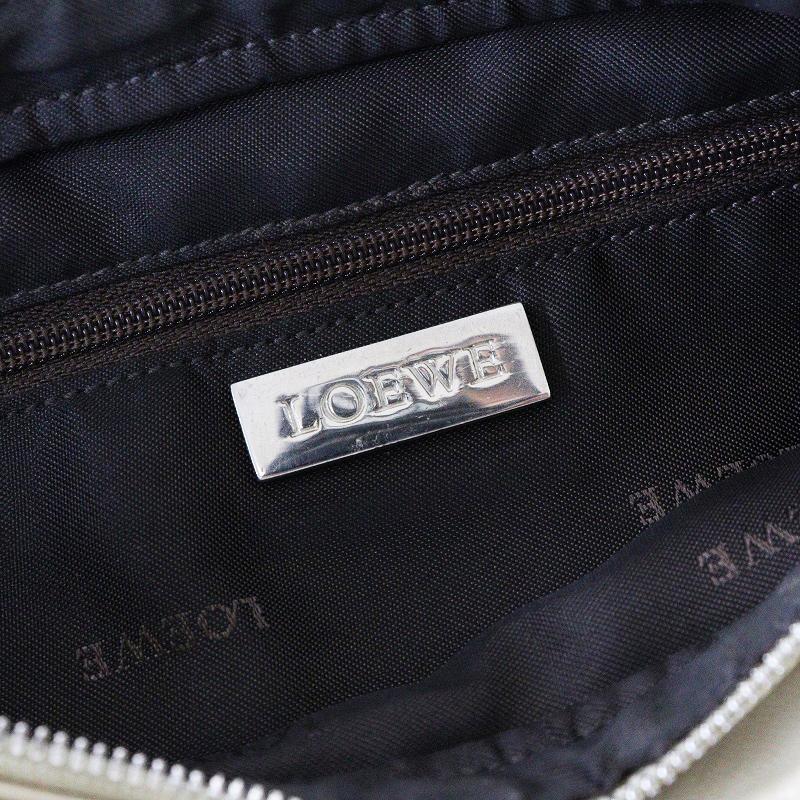 LOEWE（ロエベ） ナッパレザー ハンドルアナグラム刻印 リボントート