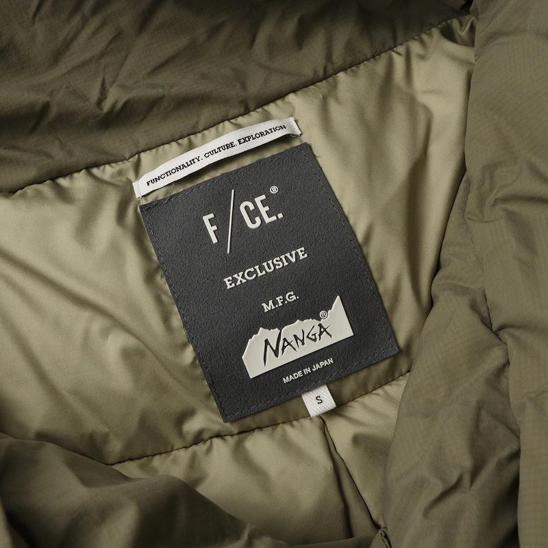 美品 エフシーイー F/CE. x ナンガ NANGA スタンドカラーダウン