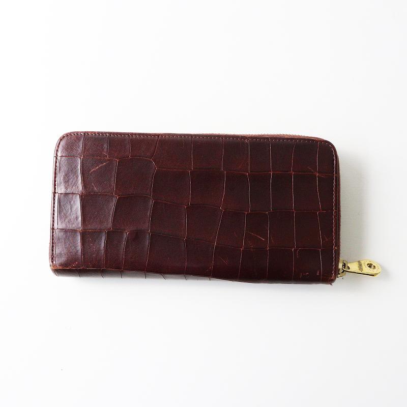 Mulberry（マルベリー） アニマル型押し ラウンドジップ ロング