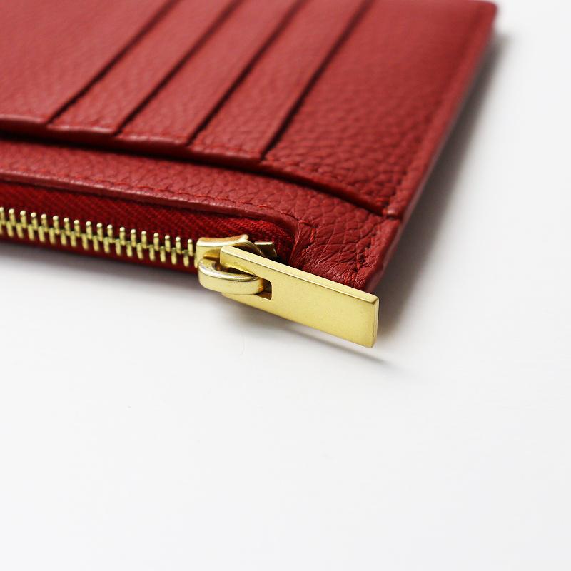 CELINE（セリーヌ） 極美品 ジップ付きカードホルダー＼ボルドー