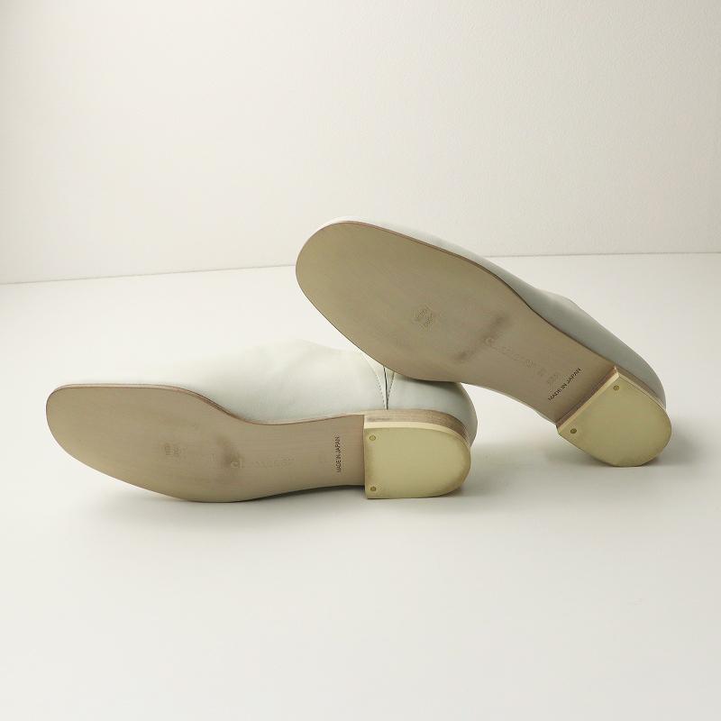 極美品 ショセ chausser C-2281 レザースリッポンシューズ 23.5cm