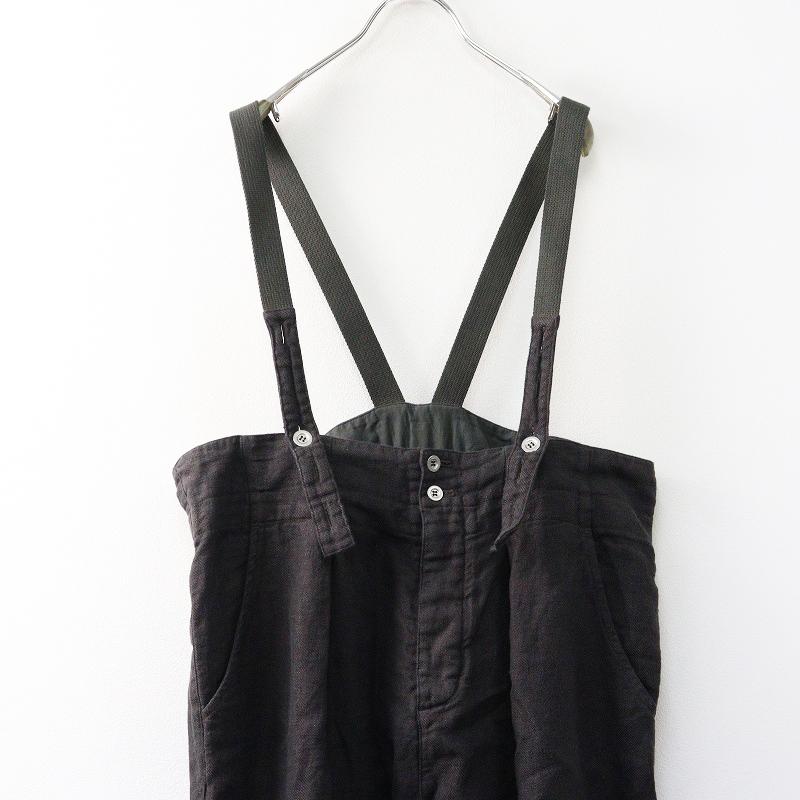 ネストローブnest Robe＊リネンツイルサスペンダーパンツ 2024AW ネストローブ nest Robe リネンツイルサスペンダーパンツ F