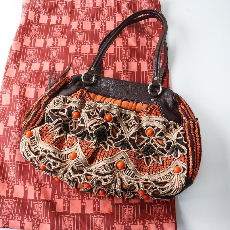 美品 ジャマンピュエッシュ JAMIN PUECH ビーズスパンコール