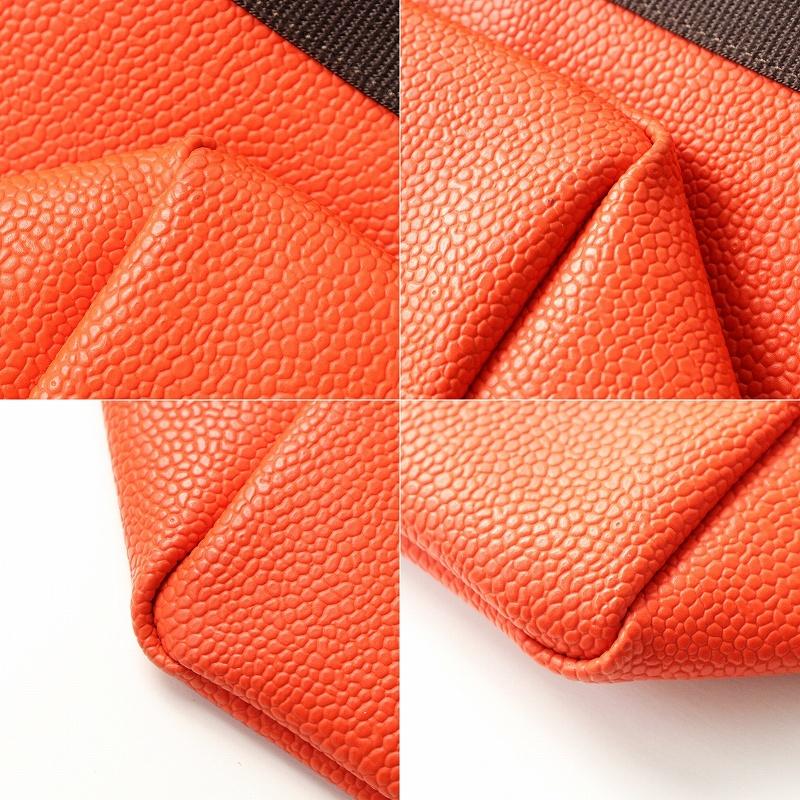 【期間限定価格】最高級ライン エルベシャプリエ Herve Chapelier リュクスライン 705GP 舟型トート バッグ L パプリカ×ブラウン┃//赤【2400014830552】_7