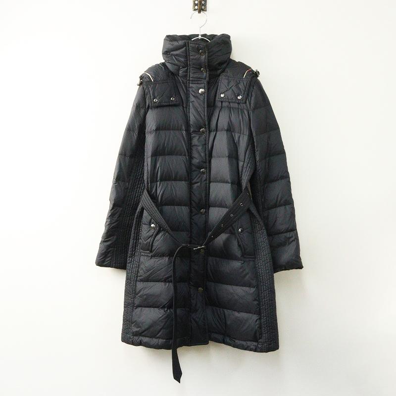 美品 バーバリーロンドン BURBERRY LONDON ナイロンフーデッドダウン