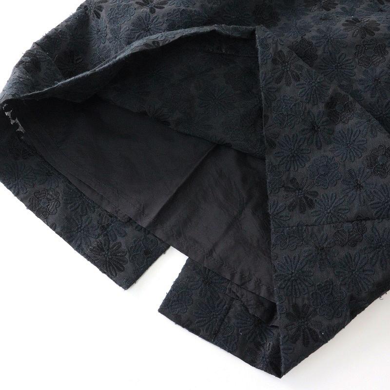 定価6.4万 フランコフェラーロ FRANCO FERRARO フラワー刺繍ワンピース 