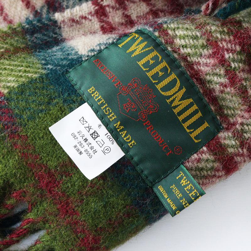 美品 英国製 JPタグ ツイードミル TWEEDMILL タータンチェック