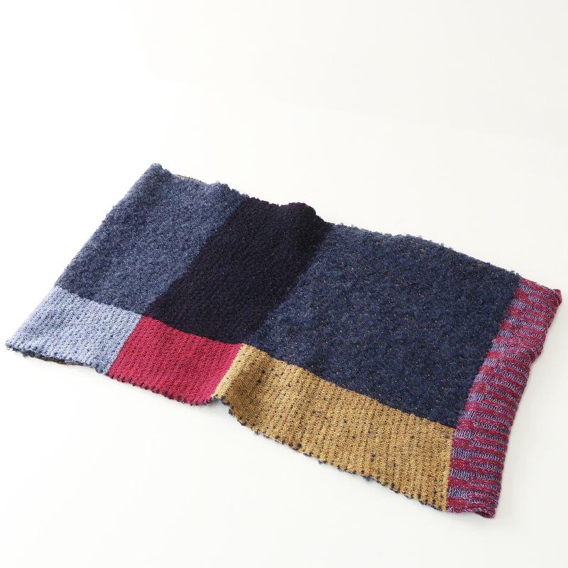 美品 パラスパレス nume スヌード Pal'las Palace（パラスパレス） ヌメ nume パッチワーク ニット