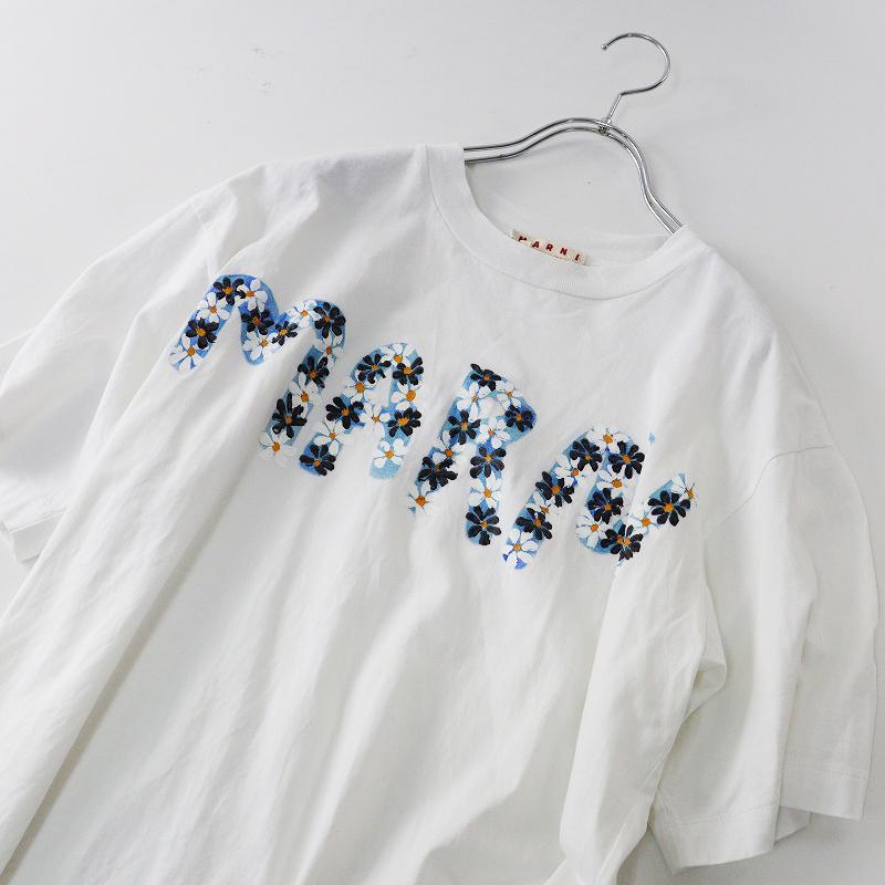 MARNI（マルニ） イタリア製 デイジープリント Tシャツ 36｜ホワイト 