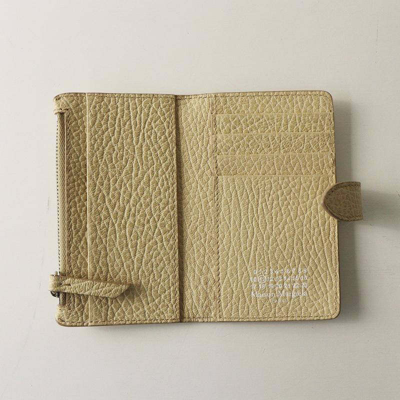 ジャーナル購入 定価5.8万 2025SS メゾンマルジェラ Maison Margiela card holder レザーカードホルダー ベージュ┃【2400014872606】 ジャーナル購入 定価5.8万 2025SS メゾンマルジェラ Maison Margiela