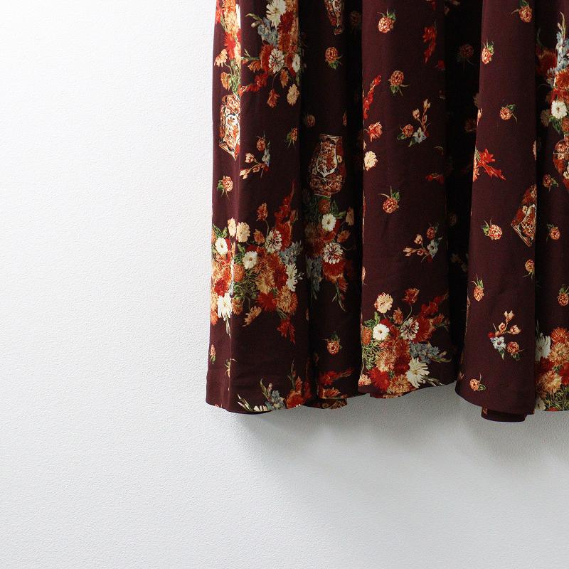 KANEKO ISAO ロングワンピース 花柄 刺繍 フラワー D625 KANEKO ISAO