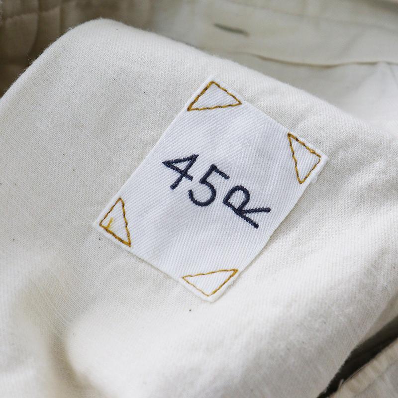 美品 定価40700円 2025SS フォーティーファイブアール45R チノのニーム